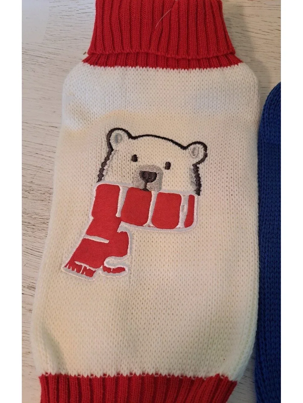 Bundle 3 Small Winter Holiday Dog Puppy Small Pet Sweaters & Santa Squeaky Toy